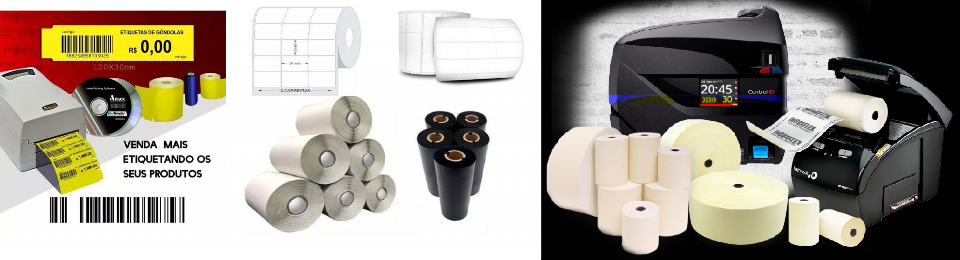 BOBINAS E ETIQUETAS